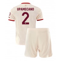 Camiseta Bayern Munich Dayot Upamecano #2 Tercera Equipación para niños 2024-25 manga corta (+ pantalones cortos)